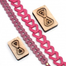 Alto Carbonio Acciaio + Legno Taglio Muore Stencil DIY Scrapbooking Cintura in Pelle Naturale 7cm x 3.5cm, 1 Pz