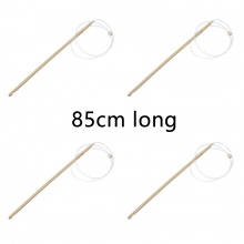 Bambù Flessibile afgano tunisini Carpet dei ganci di Crochet Needles Naturale 85cm Lunghezza, 1 Pz
