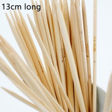 Bambù DP Ferri da Maglia Naturale 13cm Lunghezza, 2 Seri