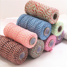 Corda per filo in cotone rosso bianco blu 3 colori 3 fili