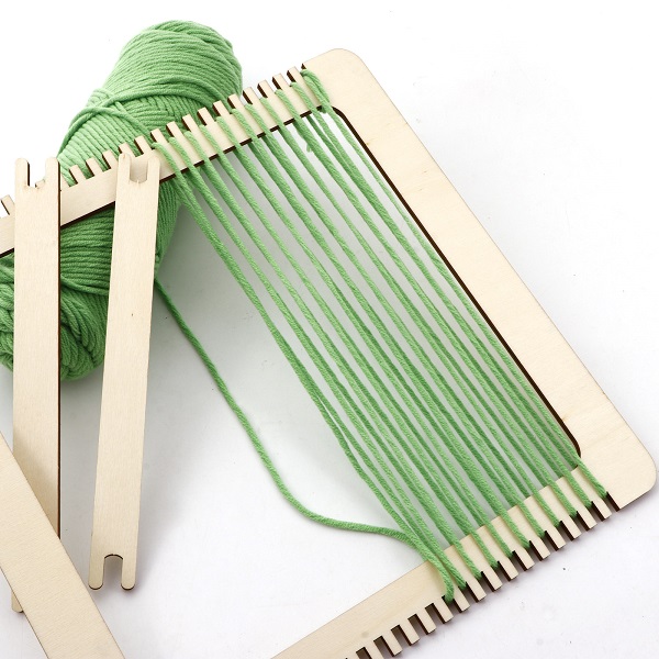 Wood Knitting Accessories Beige 28cm x 28cm, 1 Set 