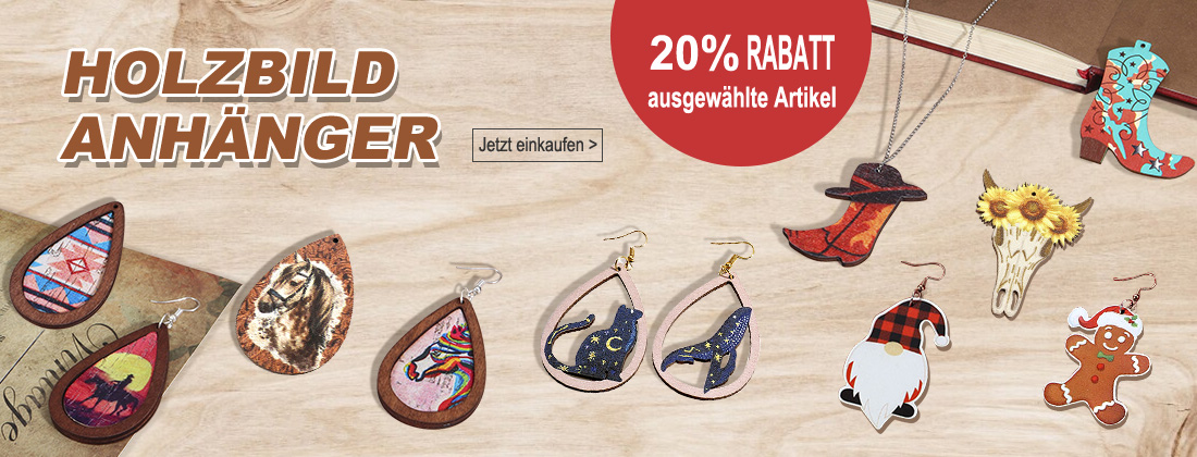 Wood Print Pendants